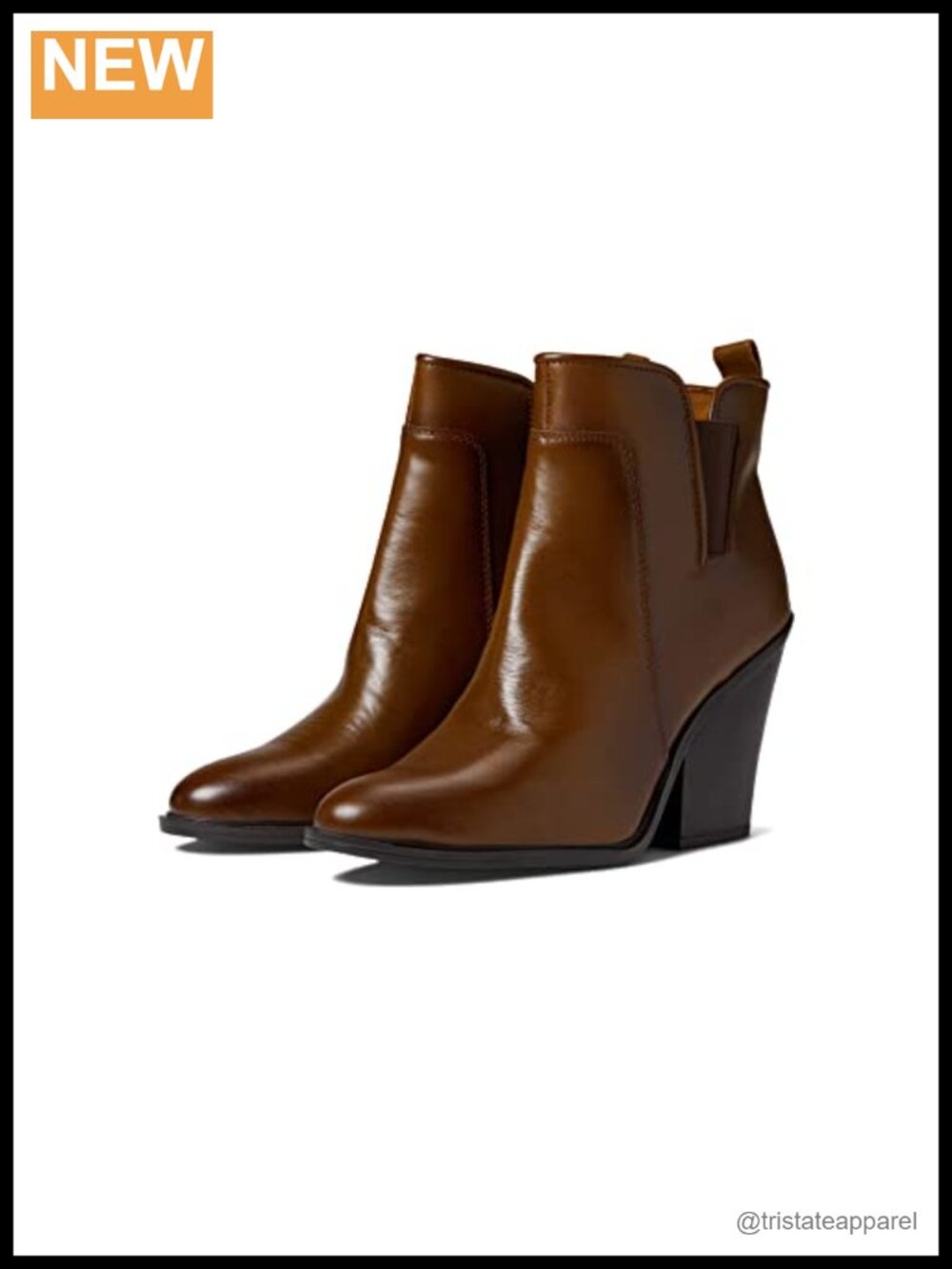 Franco Sarto Women's Ankle Bootie Leather Side Zip Calf Boots